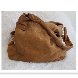 B Makowsky Leather Tote Handbag